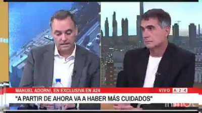 Adorni comentó sobre lo que pasó anoche en la entrevista con Viale