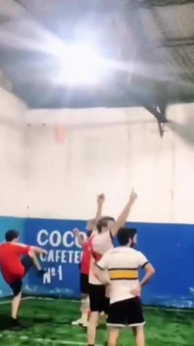 To recover the ball.