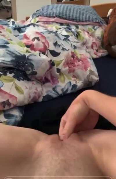 My gf enjoying herself