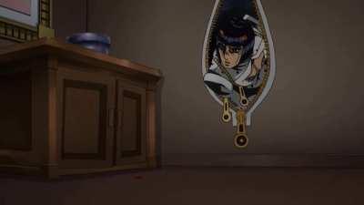 And in there, Bucciarati sees...