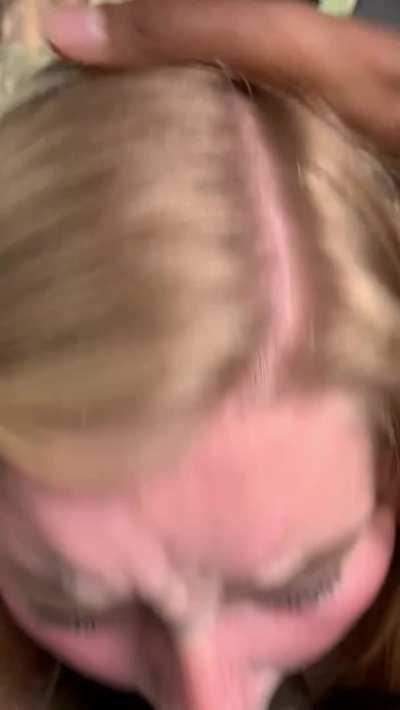 Didn’t know if she would swallow so I didn’t give her a choice