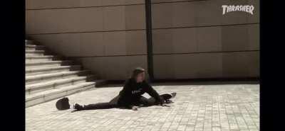 HMFT after attempting to ollie a 25 step staircase