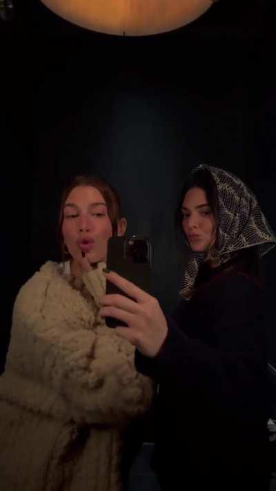 Kendall | With Hailey Bieber | IG Story | November 2023 