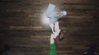 Stop Motion fight using laundry