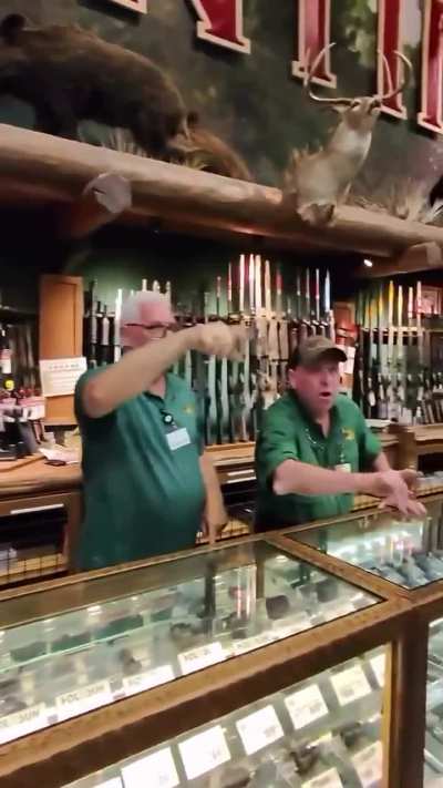 How to get kicked out of the Bass pro shop