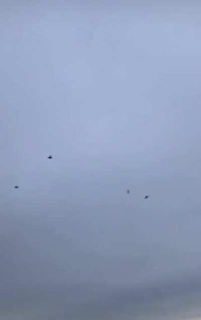 Getting swarmed by fighter jets