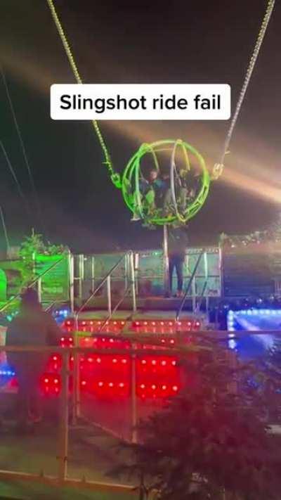 Slingshot ride critical failure