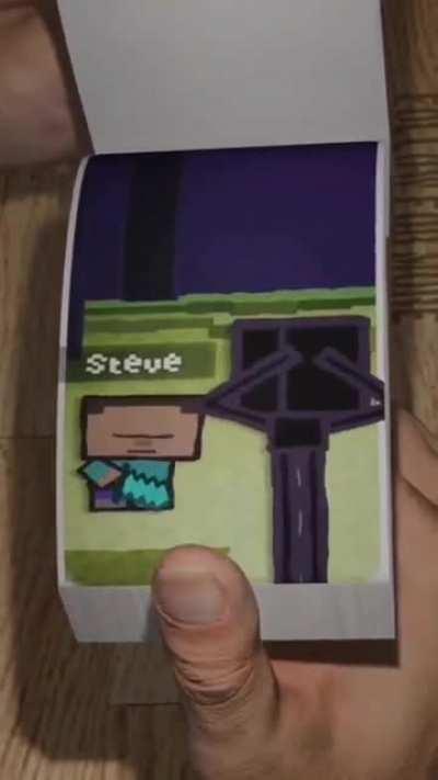 Steve and Enderman dancing