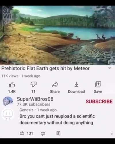 Dinosaurs extinction according to flat earthers 😂