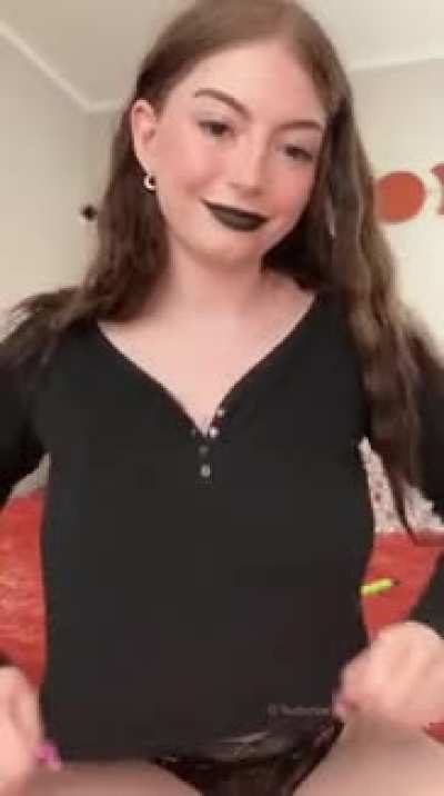 wanna let a goth slut strip for you