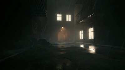 4k Night Alleyway (Audio responsive)