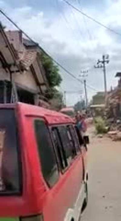 Earthquake in Cianjur, West Java, Indonesia, today