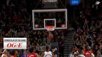 [Highlight] Mike Muscala puts the Thunder up 110-109 with 8.9 seconds remaining