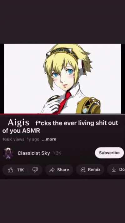 Apparently sex with Aigis is famous now…
