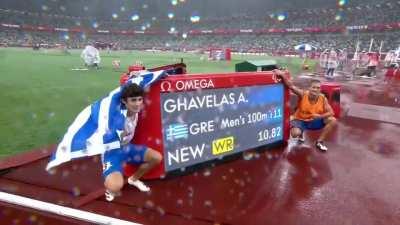 Visually impaired athletes running in sync with guides at Tokyo Paralympics