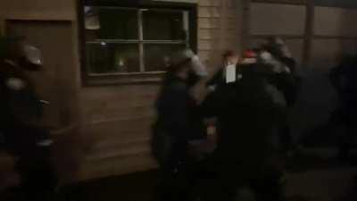 Portland Police vs sign.