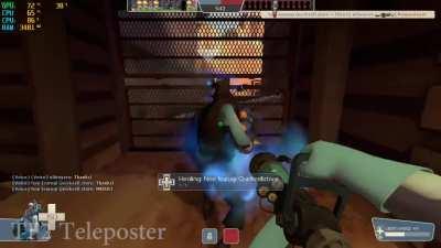 [extremely rare] grenade gets stuck...