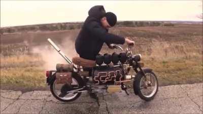 never heard of a steam bike before