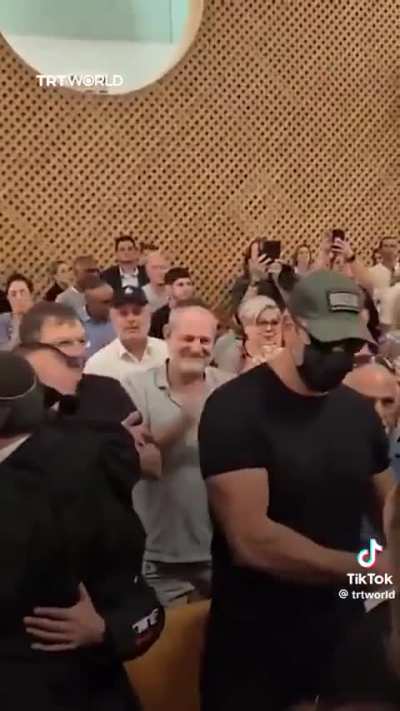 IDF rapists who were on leaked video gangraping a prisoner held without charges receive standing ovation and chants of “you are heroes”, “we love you”