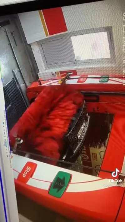 Not driving, but idiot in car nonetheless