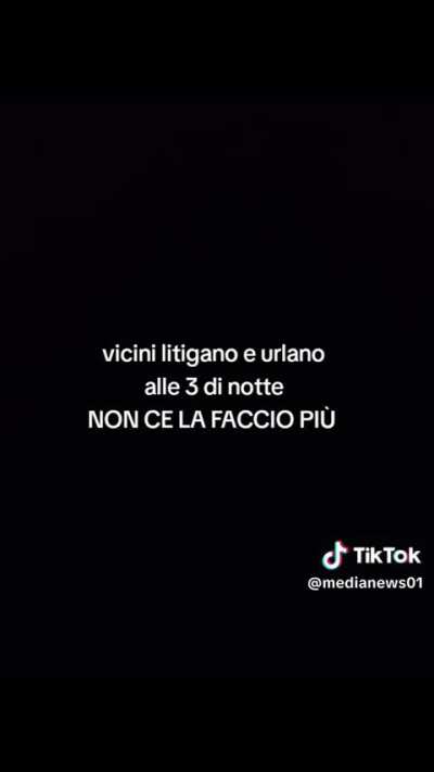 Neighbors arguing loudly during night