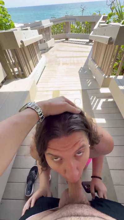 Would you let me suck you on the boardwalk while we listen to the ocean waves crash