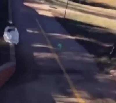 Throwing a bottle of soda