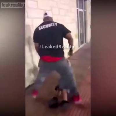 Shirtless drunk takes on a man twice his size