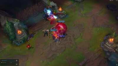 This Sion kept hard curving his ult and I still don't know how