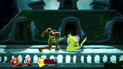 Every time I hit Pikachu with Samus's Up Throw, this runs through my head