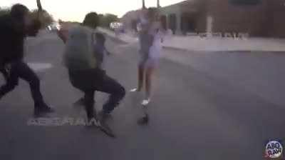 Innocent ANTIFA member gets shot and wounded after attempting to show a Far-Right Fascist his interesting knife collection.