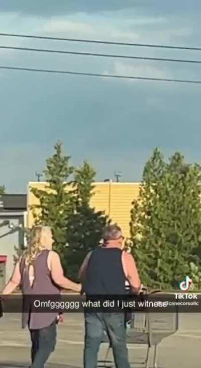 This had to be in a Walmart parking lot