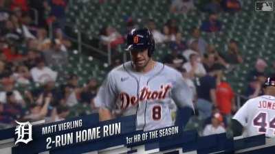 [Highlight] [Highlight] Matt Vierling crushes a 2-run bomb for his 4th hit of the game, breaking the tie in the 11th!