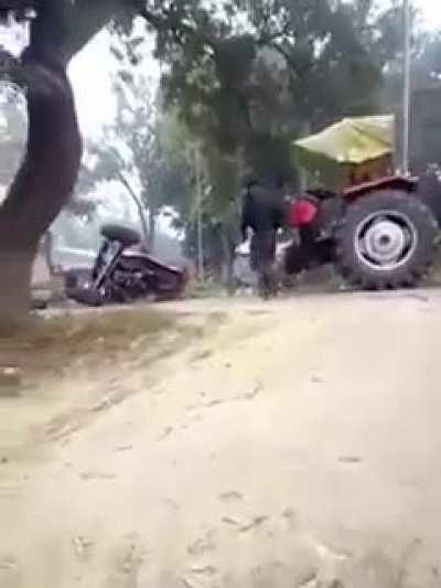 The tractor owner be like - is it even possible?