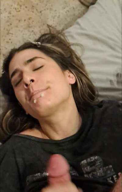 leaking down my chin