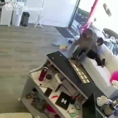 "Did i hear, haircuts for a buck?"