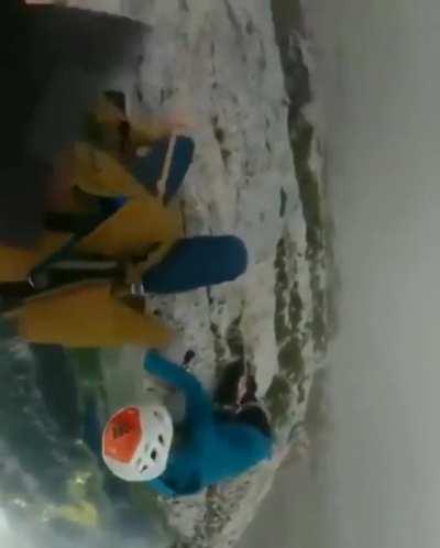 Climbers on Switzerland’s Alpstein Massif record the difference in weather on each side of the mountain