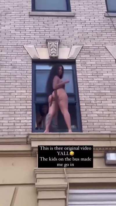 Clapping in the window 