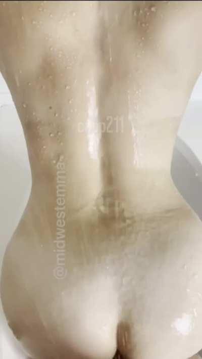 Joining mom in the shower