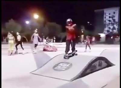 Thug Life in skate park coolkid