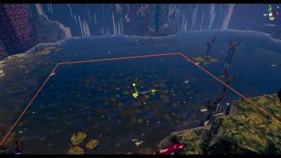 Working on more shaders for my game! This time it's adding algae to the water. What do you think?