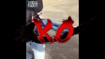 Walked in and annihilated the man