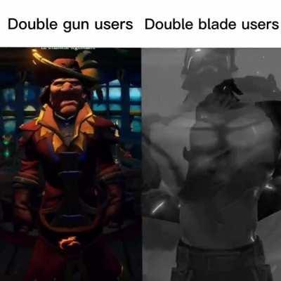 Double gun/double blade