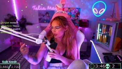 Talia mar tits on stream