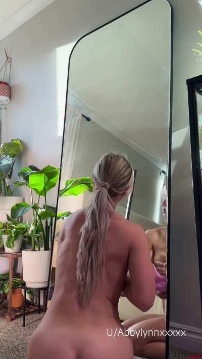 I always clean naked