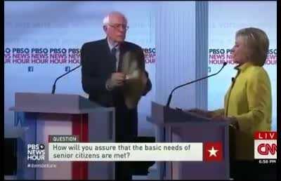 Hillary was about to say that 