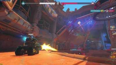 Bastion's grenade physics at its best