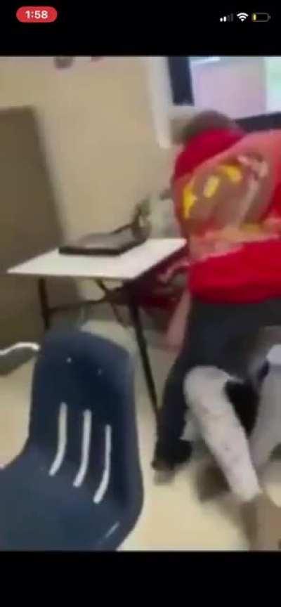 Student beats up teacher