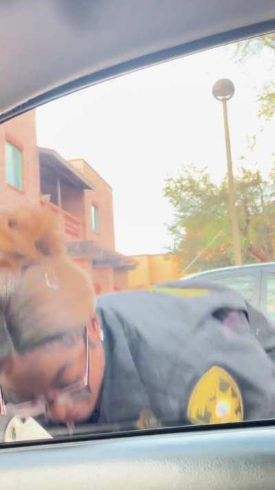 Crazy Karen in a retirement home community thinking she’s a cop. 