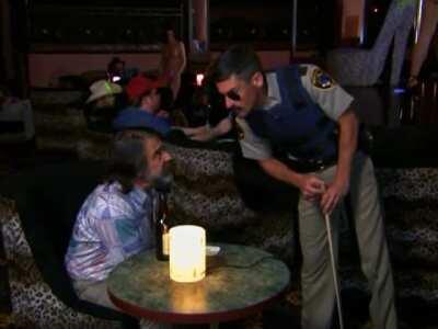 In the near future a vaccinated police officer will enforce a 6 foot social distancing law in strip clubs